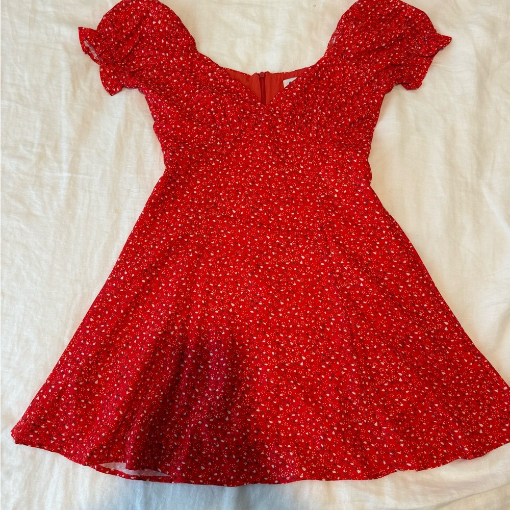 Princess Polly Red Floral Dress